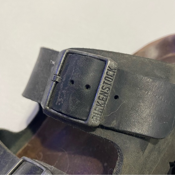 Birkenstock Women’s 39 Or 8-8.5 Arizona Double Strap Leather Sandal - Picture 7 of 12